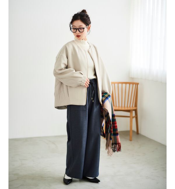 le.coeur blanc「ビートウォームイージーワイドパンツ」|その他|