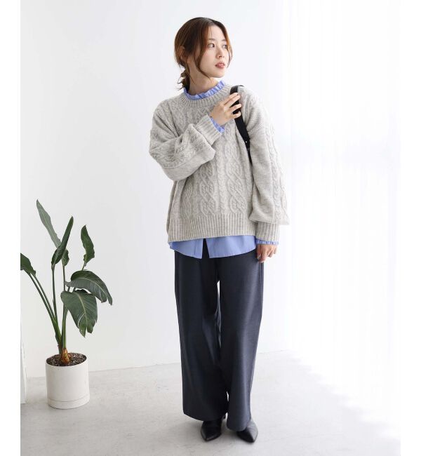 le.coeur blanc「ビートウォームイージーワイドパンツ」|その他|