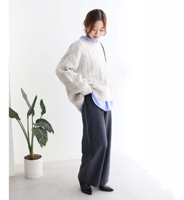 le.coeur blanc「ビートウォームイージーワイドパンツ」|その他|