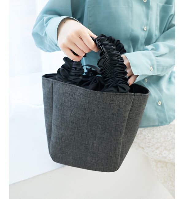  「FRILL HANDLE ROUND TOTE」|トートバッグ|