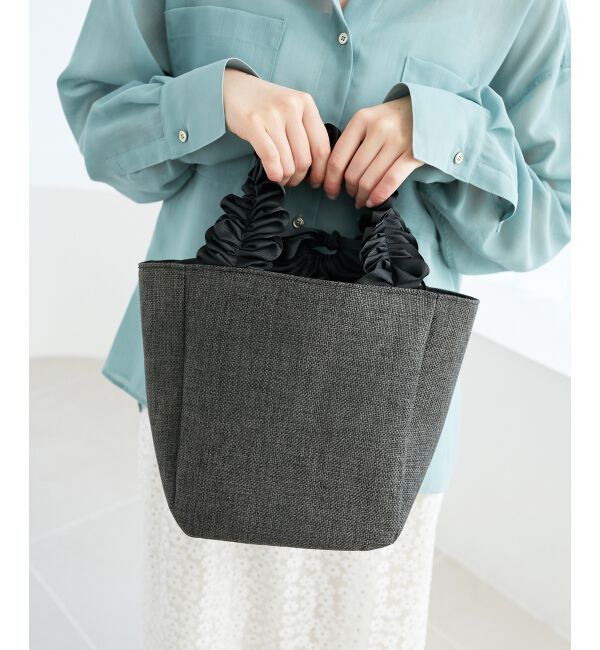  「FRILL HANDLE ROUND TOTE」|トートバッグ|
