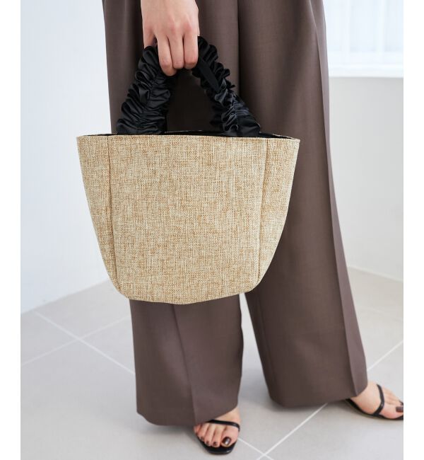  「FRILL HANDLE ROUND TOTE」|トートバッグ|