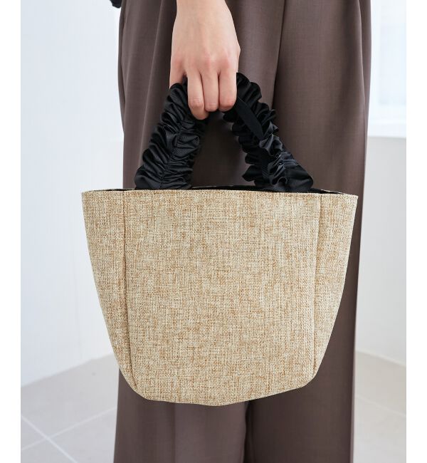 「FRILL HANDLE ROUND TOTE」|トートバッグ|