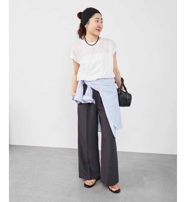  「《さらっとした素材感》タンブラーブッチャーイージーパンツ」|チノ|