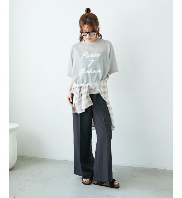  「《さらっとした素材感》タンブラーブッチャーイージーパンツ」|チノ|