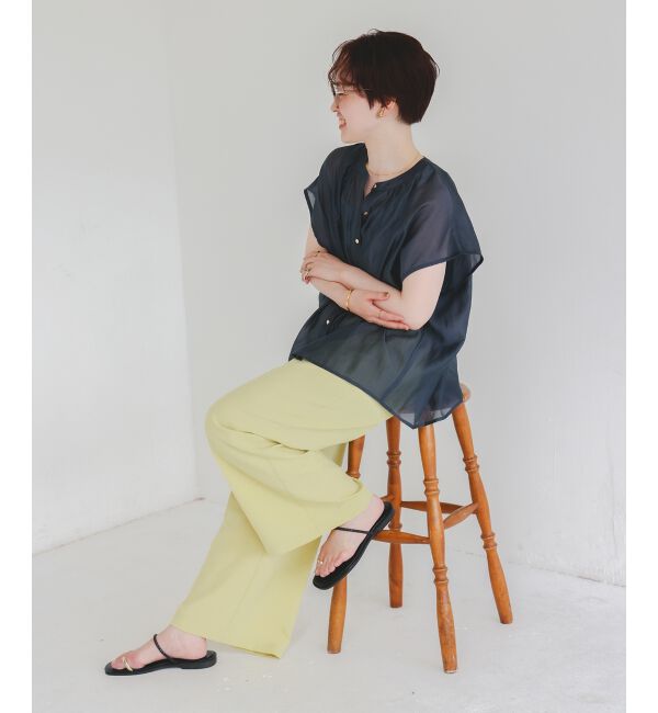  「《さらっとした素材感》タンブラーブッチャーイージーパンツ」|チノ|