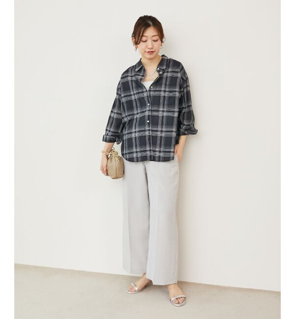  「《さらっとした素材感》タンブラーブッチャーイージーパンツ」|チノ|