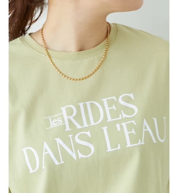  「《手洗い可能》RIDES DANS L'EAUロゴTシャツ」|Tシャツ・カットソー|