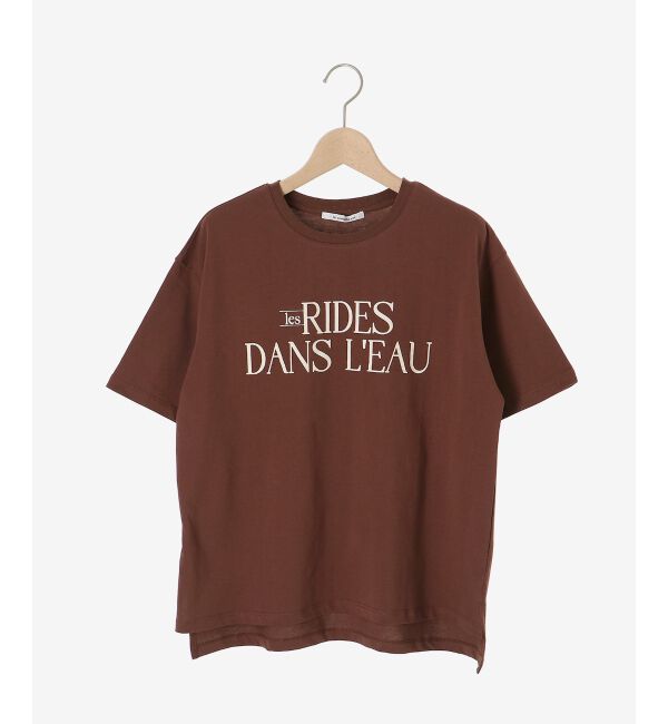  「《手洗い可能》RIDES DANS L'EAUロゴTシャツ」|Tシャツ・カットソー|