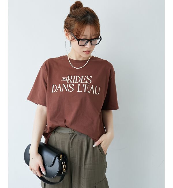  「《手洗い可能》RIDES DANS L'EAUロゴTシャツ」|Tシャツ・カットソー|
