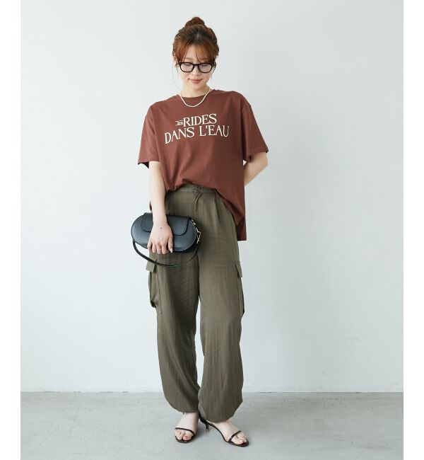  「《手洗い可能》RIDES DANS L'EAUロゴTシャツ」|Tシャツ・カットソー|