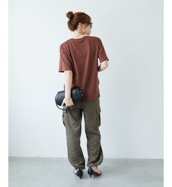  「《手洗い可能》RIDES DANS L'EAUロゴTシャツ」|Tシャツ・カットソー|