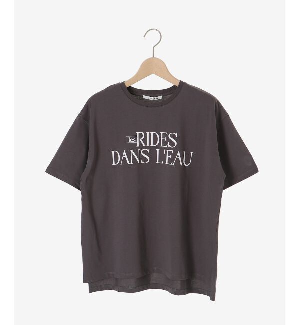  「《手洗い可能》RIDES DANS L'EAUロゴTシャツ」|Tシャツ・カットソー|