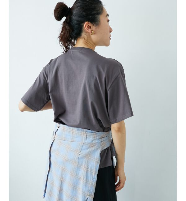  「《手洗い可能》RIDES DANS L'EAUロゴTシャツ」|Tシャツ・カットソー|