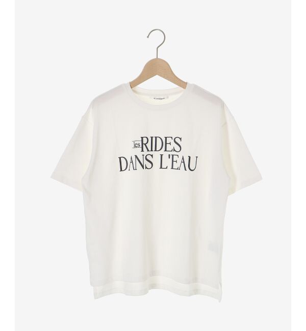 「《手洗い可能》RIDES DANS L'EAUロゴTシャツ」|Tシャツ・カットソー|