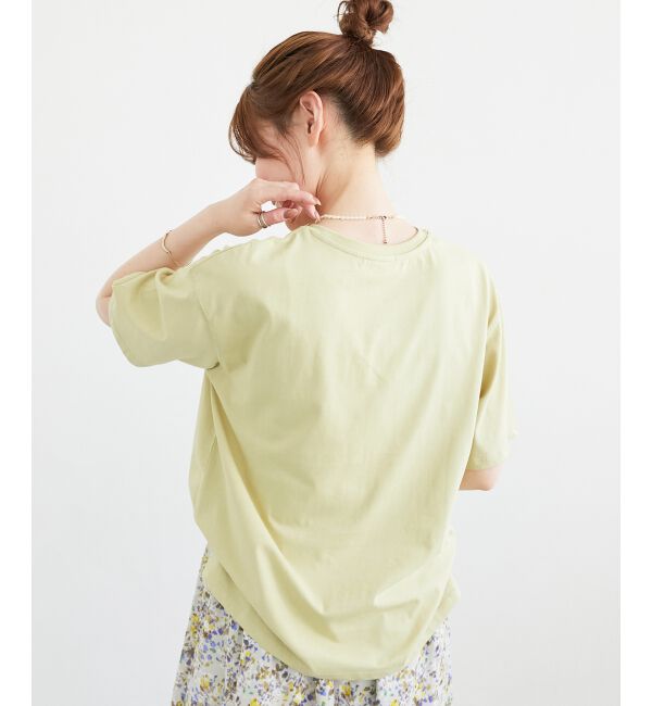  「《手洗い可能》RIDES DANS L'EAUロゴTシャツ」|Tシャツ・カットソー|