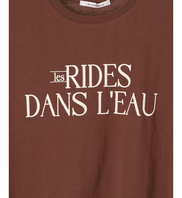  「《手洗い可能》RIDES DANS L'EAUロゴTシャツ」|Tシャツ・カットソー|