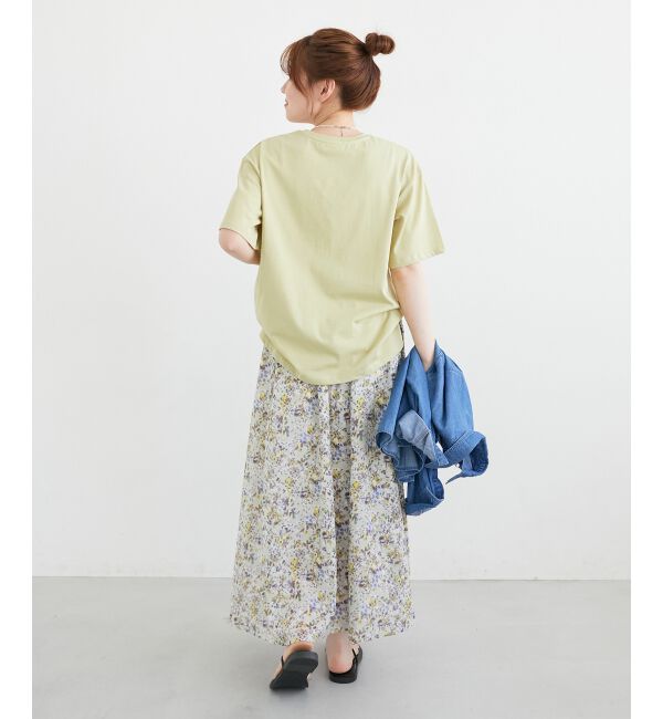  「《手洗い可能》RIDES DANS L'EAUロゴTシャツ」|Tシャツ・カットソー|