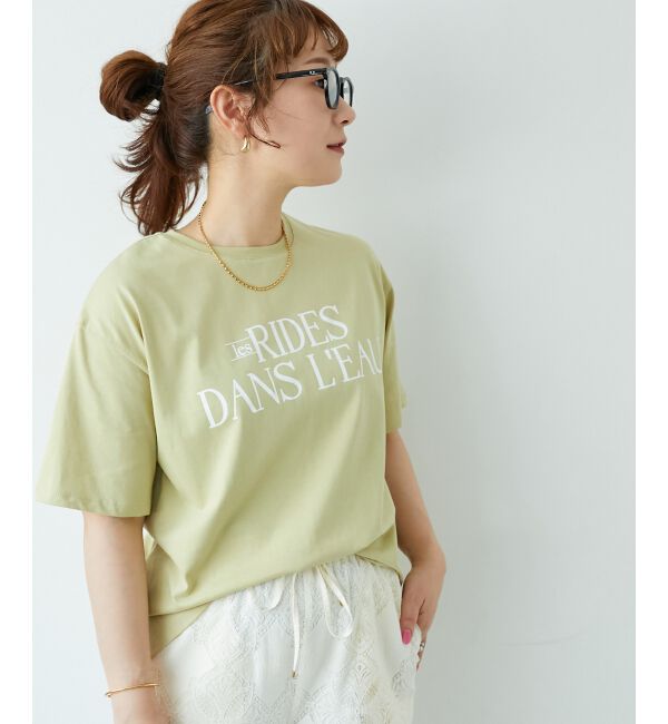  「《手洗い可能》RIDES DANS L'EAUロゴTシャツ」|Tシャツ・カットソー|