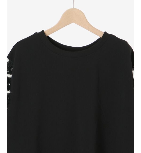  「《手洗い可能》スリーブシアーレースプルオーバー」|Tシャツ・カットソー|