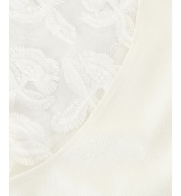  「《手洗い可能》スリーブシアーレースプルオーバー」|Tシャツ・カットソー|