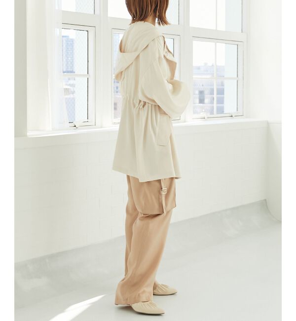 MAJESTICLEGON「ウエストきゅっとサテンブルゾン」|ブルゾン・スタジャン|