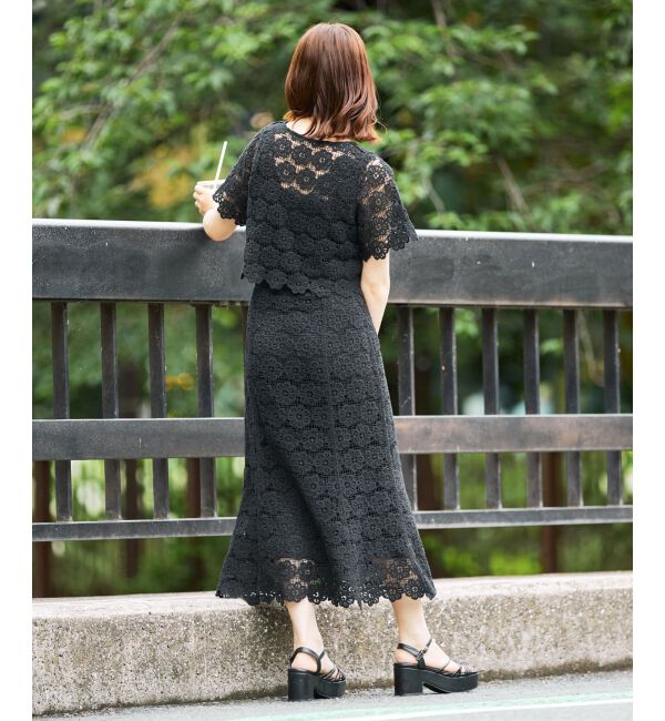 MAJESTICLEGON「クロシェロングスカート」|スカート|