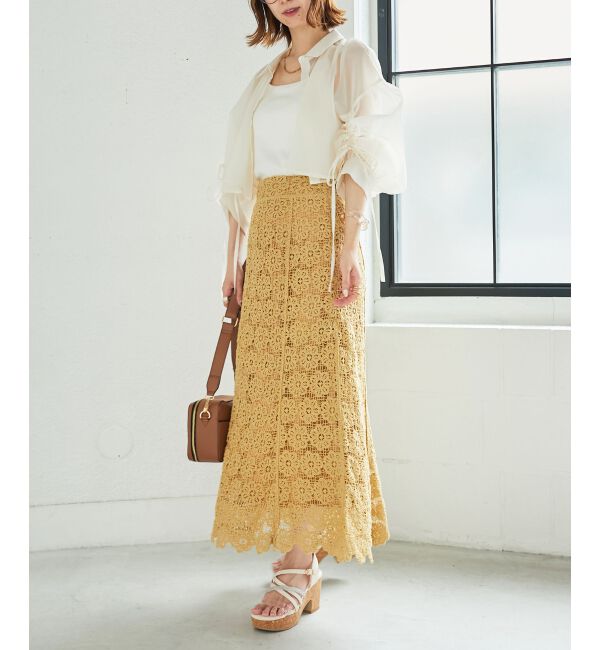 MAJESTICLEGON「クロシェロングスカート」|スカート|