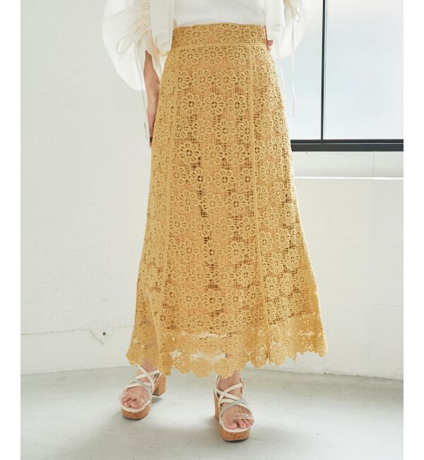 MAJESTICLEGON「クロシェロングスカート」|スカート|