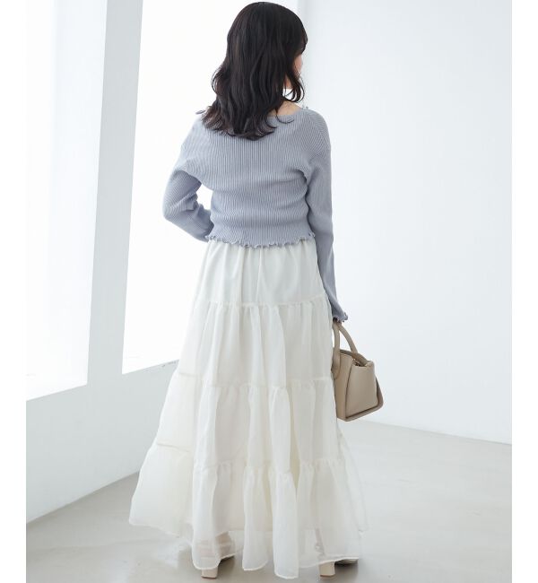  「パールチェーンキャミセットカーディガン」|カーディガン|