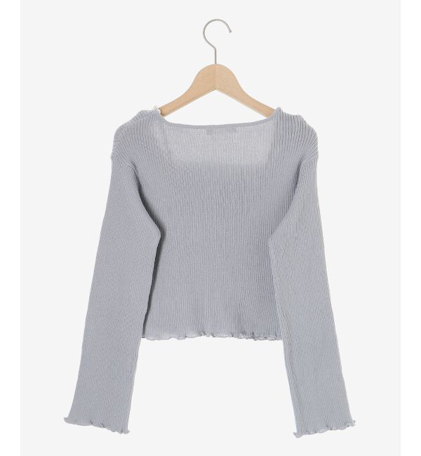  「パールチェーンキャミセットカーディガン」|カーディガン|