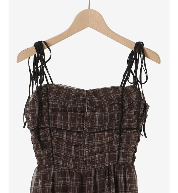  「バイカラーリボンキャミワンピース」|ワンピース|