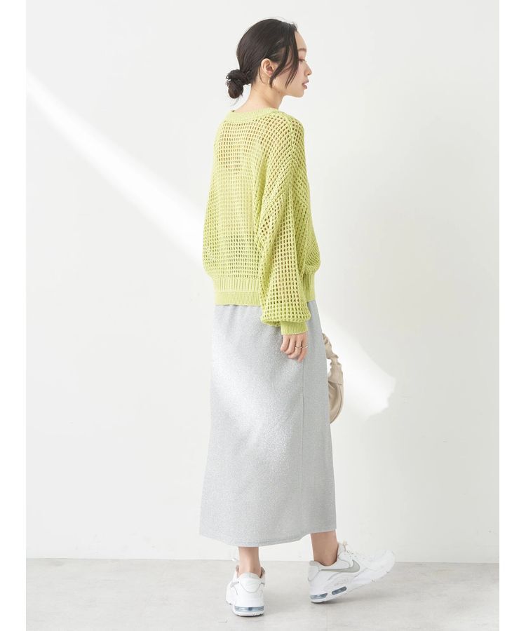 earth music&ecology「メッシュジップカーディガン」|カーディガン|