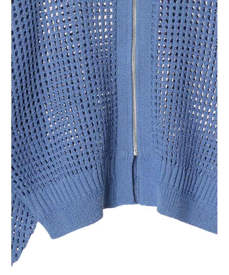 earth music&ecology「メッシュジップカーディガン」|カーディガン|