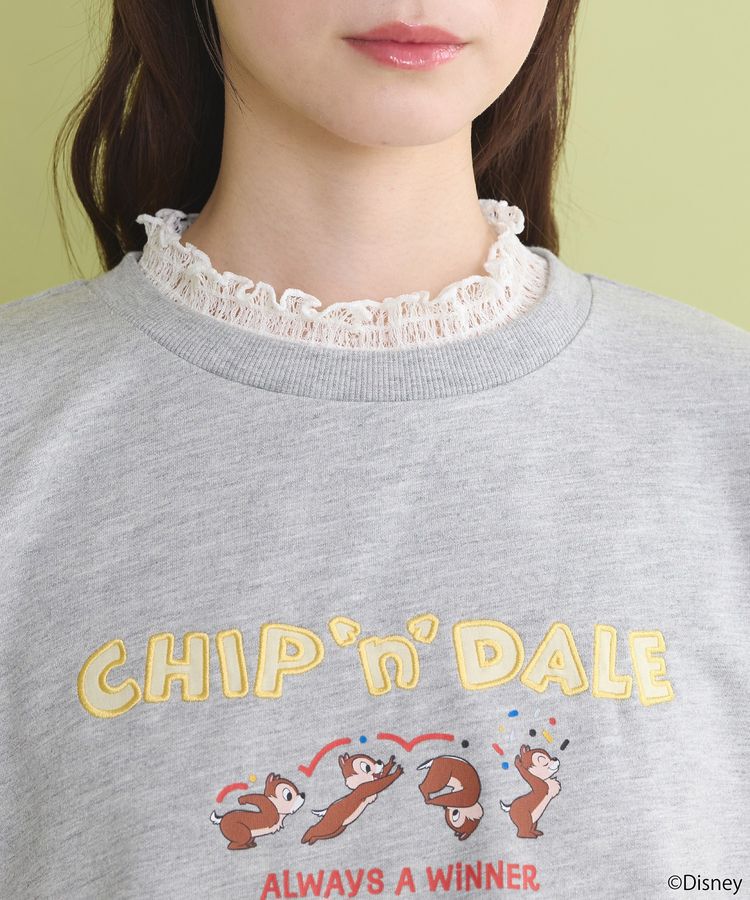 earth music&ecology「チップ&デール/フリル裏毛プルオーバー」|Tシャツ・カットソー|