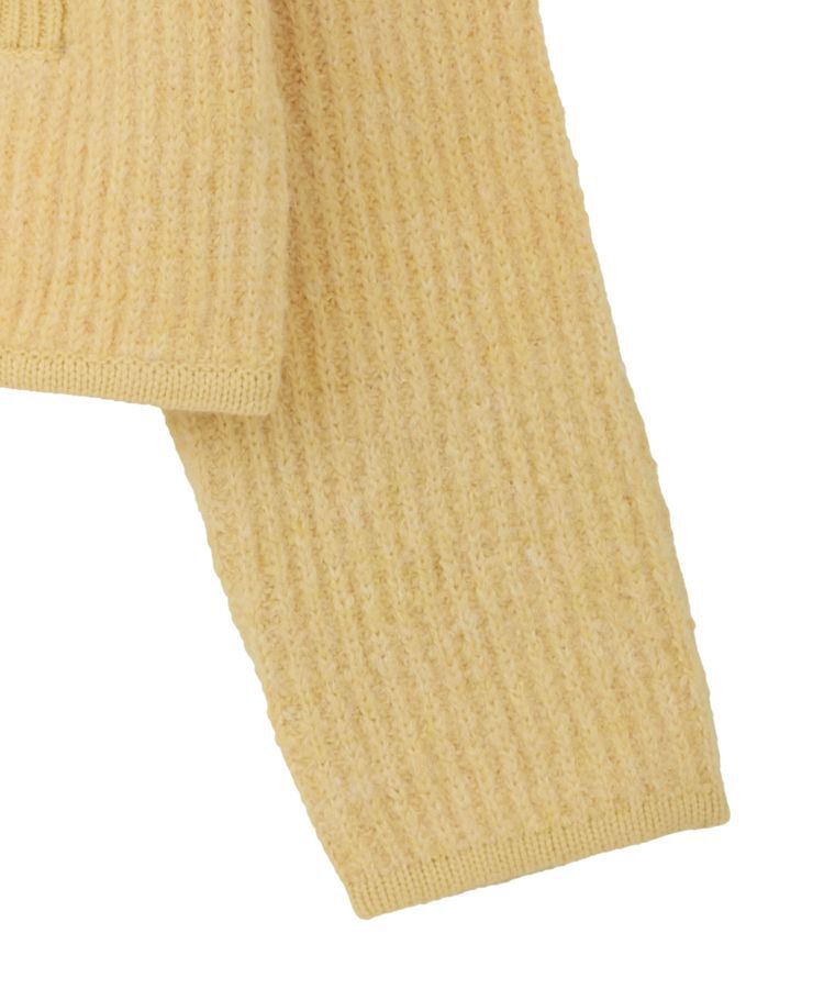 earth music&ecology「【WEB限定】ゴールド釦ショートニットカーディガン」|カーディガン|