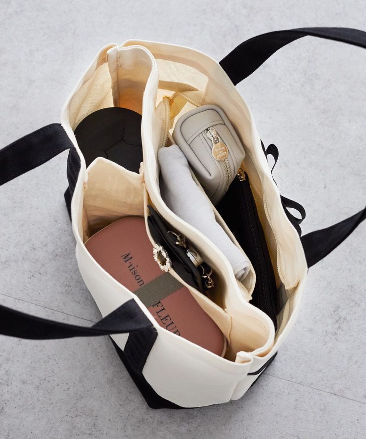 Maison de FLEUR「マルチポケット帆布トートSバッグ」|トートバッグ|