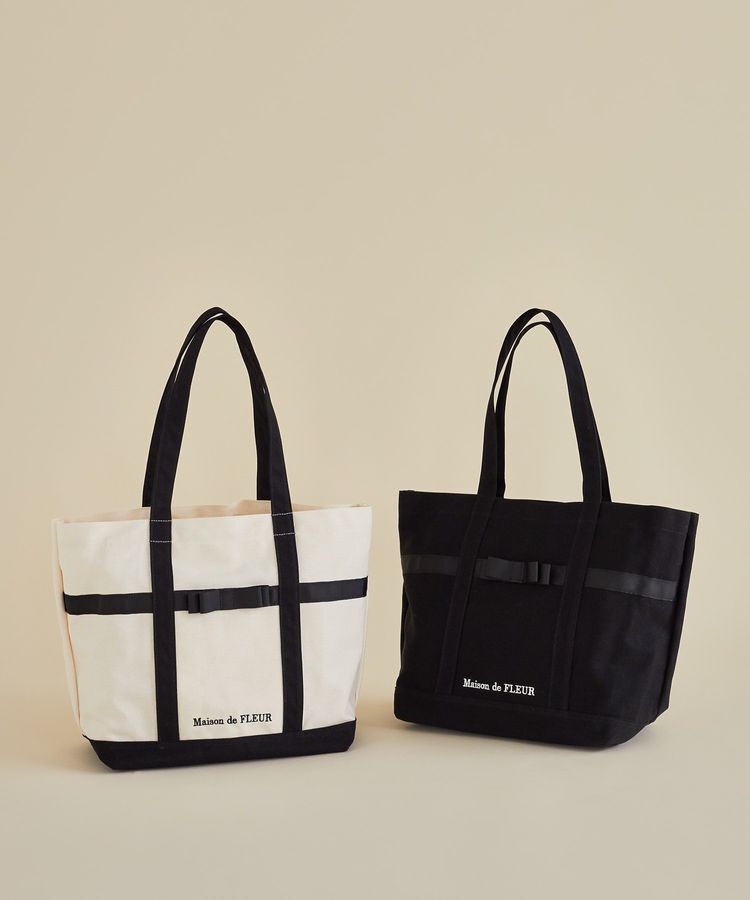 Maison de FLEUR「マルチポケット帆布トートMバッグ」|トートバッグ|