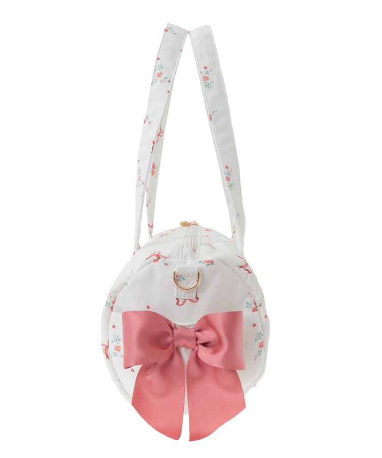 Maison de FLEUR「フラワーリボンプリント2Wayボストンバッグ」|トートバッグ|