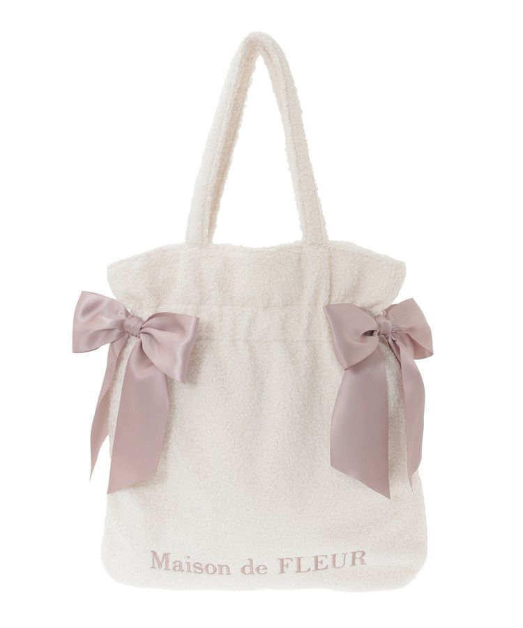 Maison de FLEUR「ボアダブルリボントートバッグ」|トートバッグ|