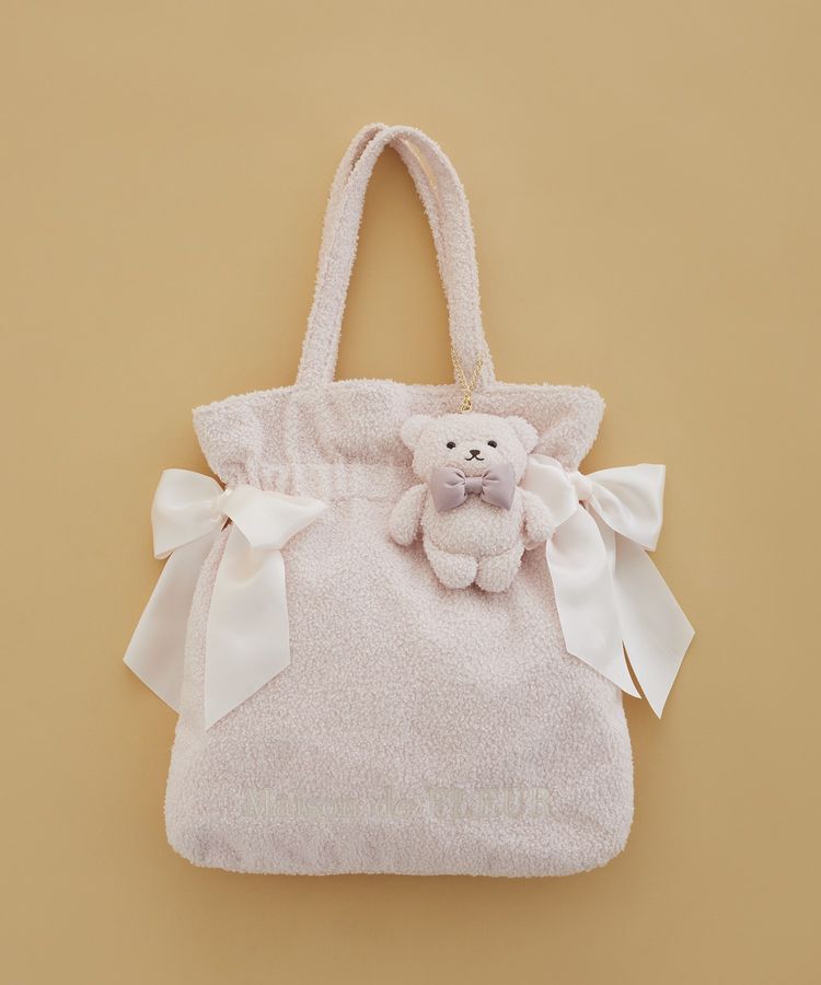 Maison de FLEUR「ボアダブルリボントートバッグ」|トートバッグ|