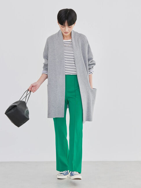  「バイカラーニットコーディガン」|カーディガン|