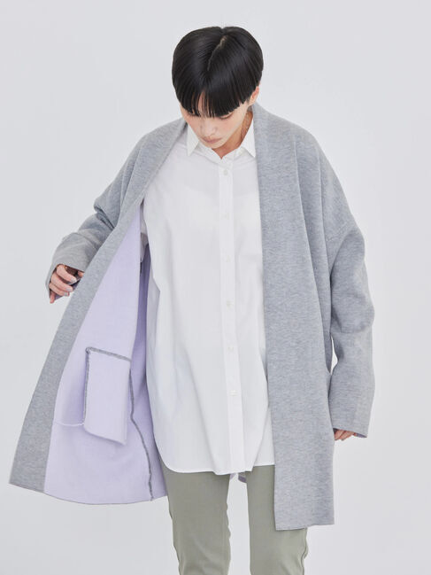  「バイカラーニットコーディガン」|カーディガン|