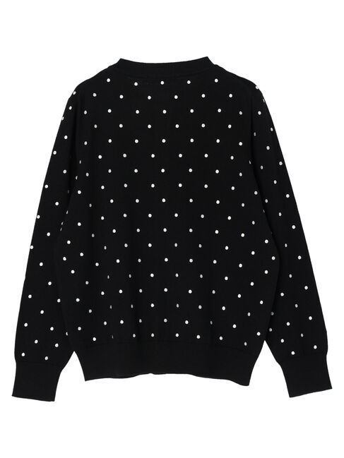  「Dotモックネックニットカーディガン」|カーディガン|