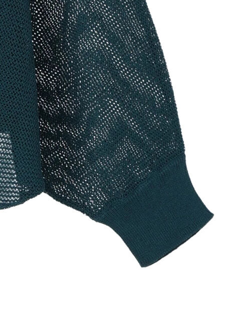 AMERICAN HOLIC「ニュアンスメッシュカーディガン」|カーディガン|