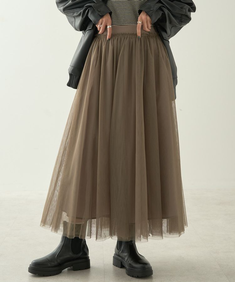 AMERICAN HOLIC「チュールギャザースカート」|スカート|