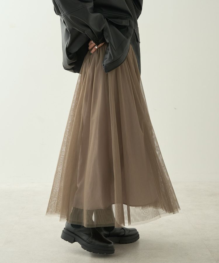 AMERICAN HOLIC「チュールギャザースカート」|スカート|