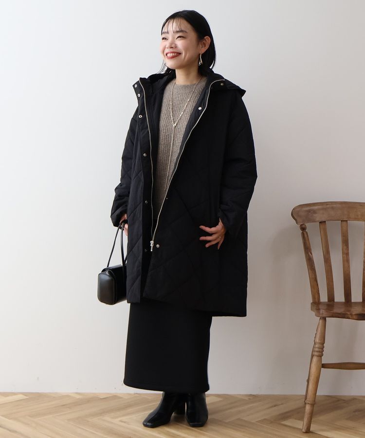 AMERICAN HOLIC「軽ポカフーディーキルティングコート」|その他|