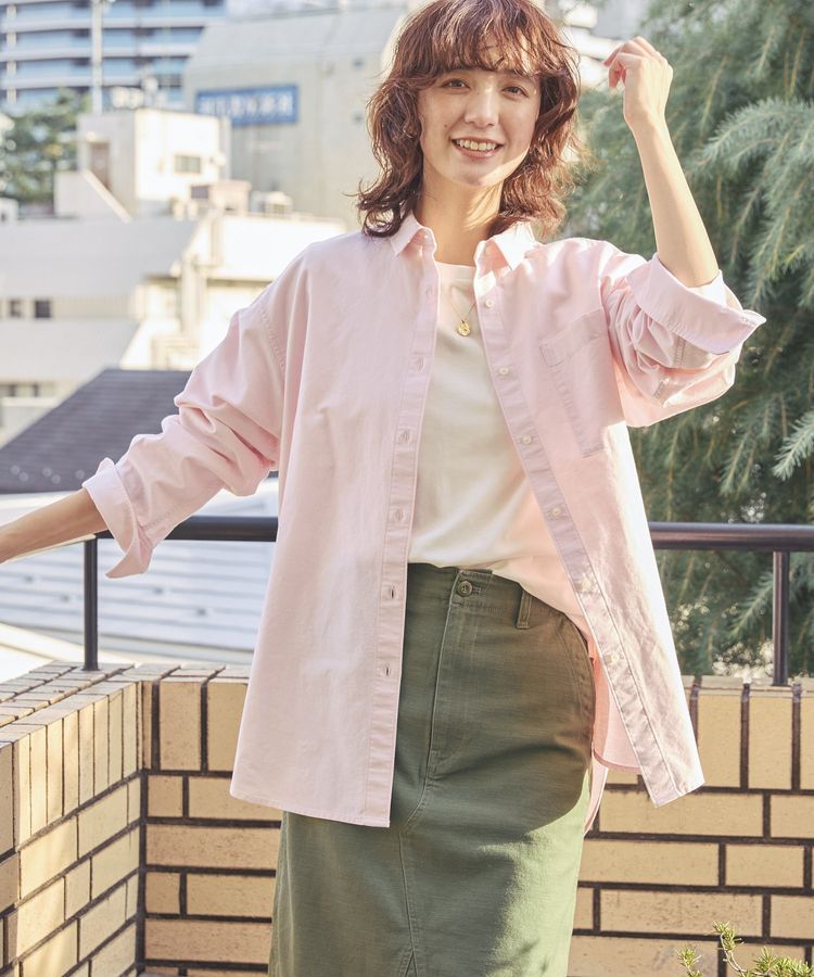 AMERICAN HOLIC「UVカットリサイクルコットンオックスシャツ」|シャツ・ブラウス|