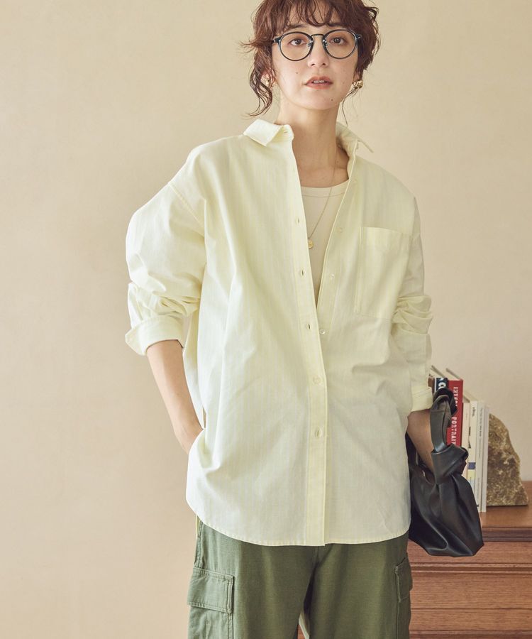 AMERICAN HOLIC「UVカットリサイクルコットンオックスシャツ」|シャツ・ブラウス|